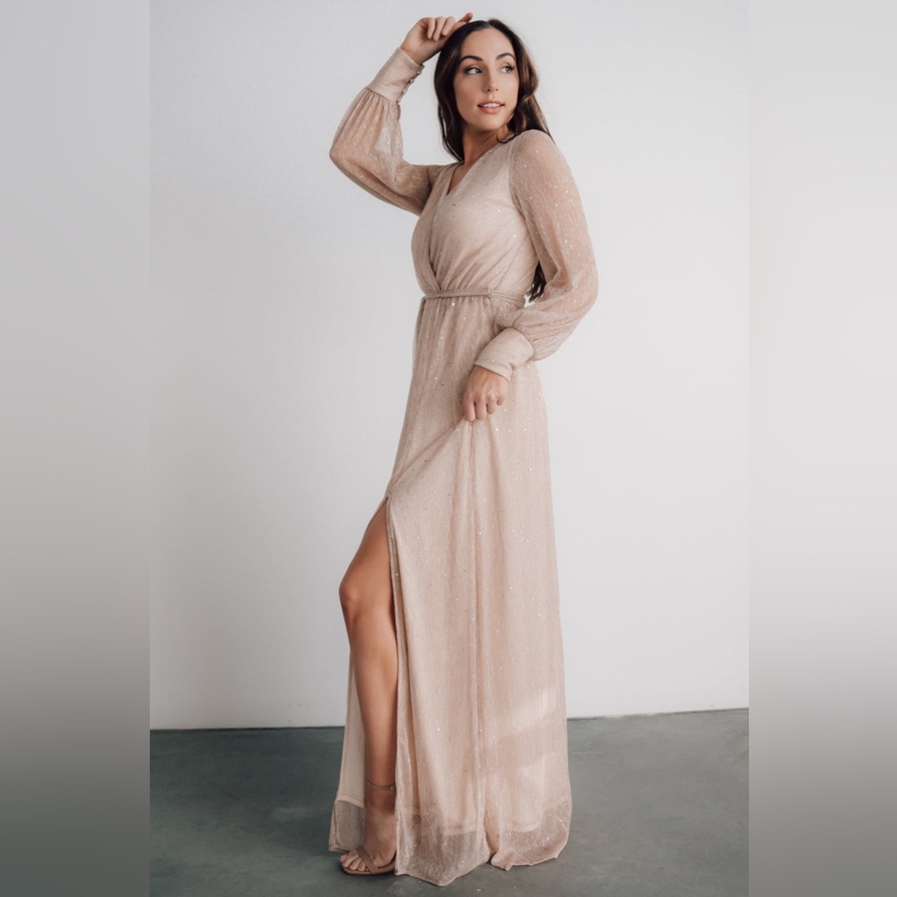 Baltic Born Abigail Sparkle Gown Champagne - Picture 8 of 11